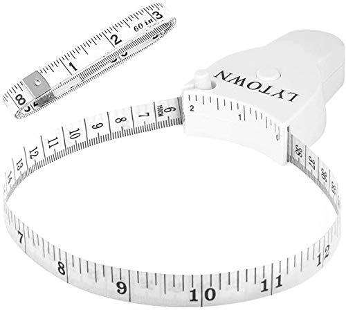 2PCS Body Tape Measure 60inch (150cm), Automatic Telescopic Tape Measure for Body Measurement & Weight Loss, Accurate Tape Measure for Tailor, Sewing, Fitness,, Handcrafts, Clothes