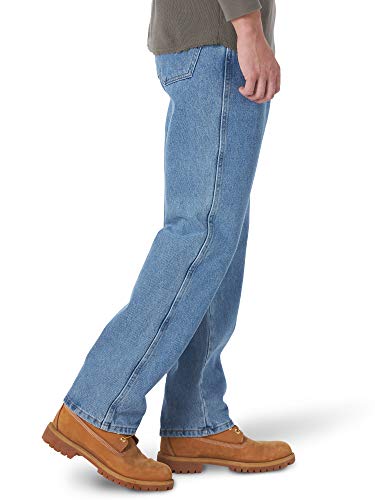 Rustler mens Classic Regular Fit Jeans, Stonewash, 34W x 36L US