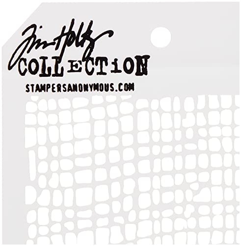 Stampers Anonymous Tim Holtz Layered Stencil, 4.125 by 8.5-Inch, Burlap