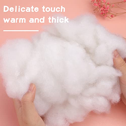 BUTUZE Polyester Fiber, High Resilience Fill Fiber, Premium Fiber Fill, Stuffing for Small Dolls Part Pillow Comforter DIY Pets Bed, 600g/21.1oz Recyclable