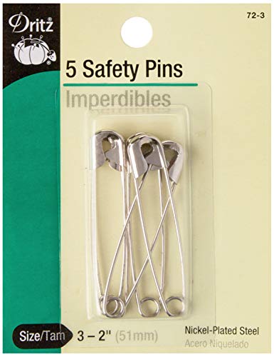 Dritz 72-3 Safety Pins, Size 3 (5-Count)