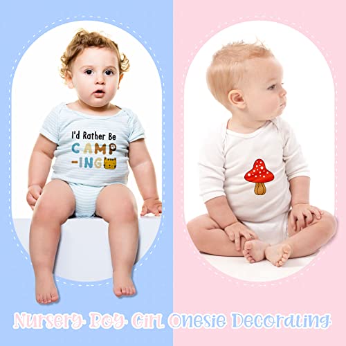 30Pack Baby Shower Stencils Cute Onesie Stencil, Reusable Animal Themed Templates for Painting on Bodysuit Bibs Bags Shirts Wall Wood