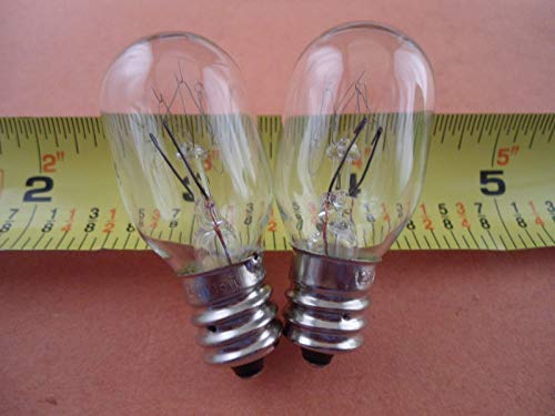 NGOSEW 2 Clear Light Bulbs Screw in for Singerr 2263 Simple 3116 Simple 2259 Tradition1748, 2250, 2259