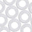 100 Pieces Metal Stamping Blanks Aluminum Flat Washers Silver Round Washers Round Stamping Tags with Center Hole for Bracelet DIY Craft Jewelry Making Screw Fastening