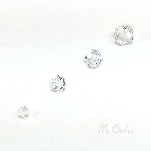 72 pcs Swarovski 5328 Xilion Bicone Beads Mixed Sizes in 3mm 4mm 5mm 6mm Clear Crystal (001) from Mychobos (Crystal-Wholesale) DIY Deco Bling Jewelry Making