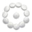 ButtonMode Matte Peau de Soie Satin Bridal Trim and Accent Buttons with Fabric Loop Back Includes 1-Dozen Buttons Measuring 11mm (7/16 Inch or 18L), Off White Ivory, 12-Buttons