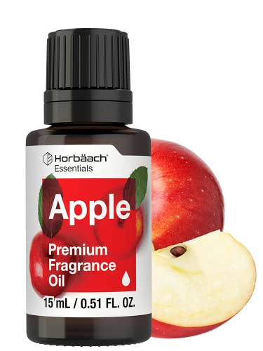 Apple Fragrance Oil | 0.51 fl oz (15ml) | Premium Grade | for Diffusers, Candle and Soap Making, DIY Projects & More | by Horbaach