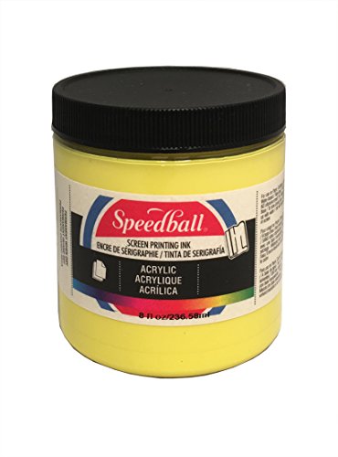 Speedball Acrylic Screen Printing Ink, 8-Ounce, Process Yellow