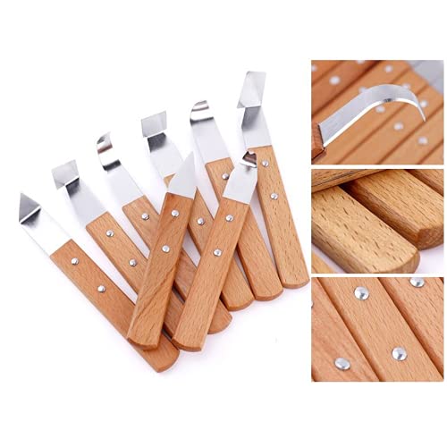 8 Pack Pottery Tools - Stainless Steel Engraving Knives - Clay Hand Tools - Craft Trim Artist - Ceramic Tools Set Engraving, Shaping, Clay Sculpture, Styling