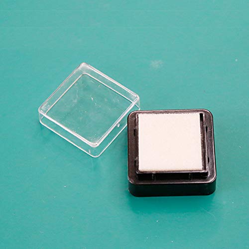 10Pcs Empty Blank Ink Pad No Ink DIY Ink Stamp Pad for Ink Refill DIY Painting Scrapbooking Craft Project, 30x30MM