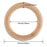 10 Pcs Macrame Wooden Rings, 60mm/2.4inch Natural Unfinished Solid Wood Hoops for DIY Craft Pendant Connectors Jewelry Making