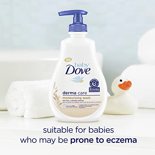 Baby Dove Soothing Wash To Soothe Delicate Baby Skin Derma Care Washes Away Bacteria, No Artificial Perfume Or Color, Paraben Free, Phthalate Free 13oz