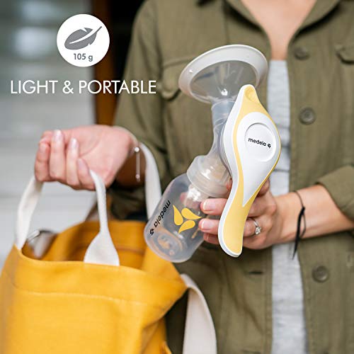 Medela Manual Breast Pump | Harmony Single Hand Breast Pump with Flex Breast Shields for More Comfort and Expressing More Milk