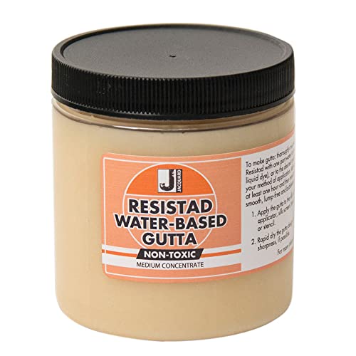 Jacquard Resistad 8 fl oz - Water Based Gutta Medium Concentrate - Extra Thick - Easily Washes Out of Fabric