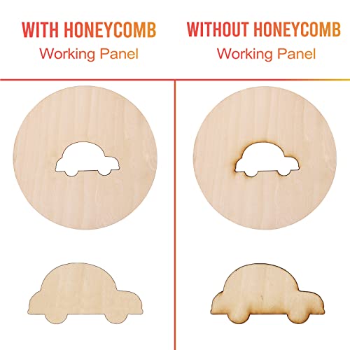 Honeycomb Laser Bed 400x400x22mm, Honeycomb Bed for Laser Cutter, Honeycomb Working Table, Laser Engraver Accessories, Smooth Edge, Aluminum(15.7x15.7x0.86in)
