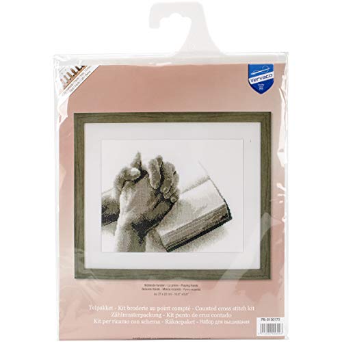 Vervaco Counted Cross Stitch Kit Praying Hands 10.8" x 8.8"