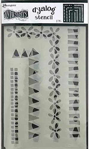 Dylusions by Dyan Reaveley Dyalog Frame It, Stitch It and Quilt It Stencils - Bundle of 3 Items