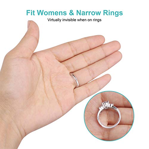 Invisible Ring Size Adjuster for Loose Rings Ring Adjuster Fit Any Rings, Assorted Sizes of Ring Sizer