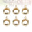 Milisten Bail Beads Charms Bail Tube Beads Spacer Bead Bail Beads Hanger Fit Charm European Bracelet Pendant Bead Connector Jewelry Making Supplies 100pcs (Golden 5mm 8mm)