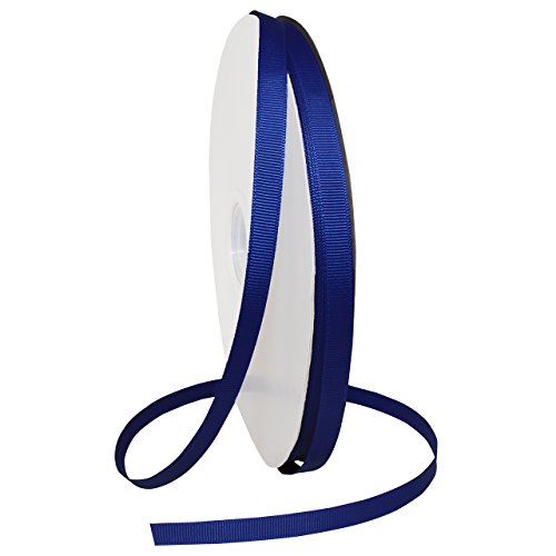 Morex Ribbon 06609/00-329 Grosgrain Fabric Ribbon, 3/8" x 100 Yd, Cobalt Blue