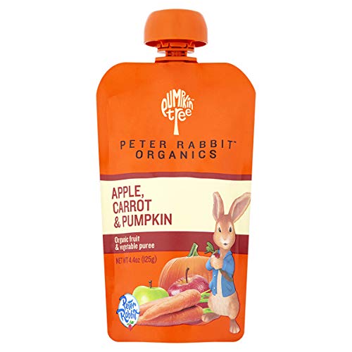 Peter Rabbit Organics Apple, Carrot and Pumpkin Puree, 4.4 Ounce (Pack of 10)