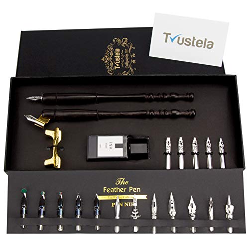 Calligraphy Set For Beginners, Calligraphy Pens for beginners, Calligraphy Pen Set, Calligraphy Kit for Beginners, Dip Pen Set, oblique pen holder, 19 Calligraphy Nibs, Caligraphy set, Wooden Pen Set