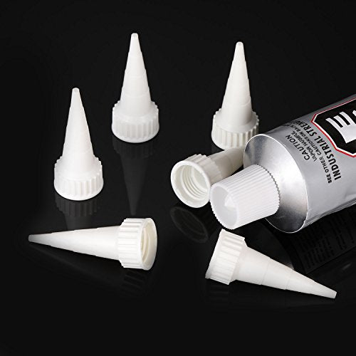 20 Pack e6000 Snip Tip Applicator Tips Cap for E6000 Craft Glue 3.7 Ounce Adhesive Tubes