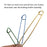Hahiyo Needles Stitch Holders Set Sturdy Aluminum Mixed Color Safety Pin Cable Knitting Bent Weaving Needle Hooks 12 Pieces for Sweaters Socks Yarn Sewing Crochet Embroidery