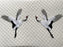 Sourcemall One Pair Sew on Red Crowned Crane Patches, Embroidered Patches for DIY Clothing, Jackets, Jeans, Backpacks, Hats, Arts Craft Sew Making (White Crane)