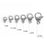 60pcs Grade A 304 Stainless Steel Lobster Clasps Claw Clasps for Bracelet Necklace Jewelry Making Findings (6.5x10mm-8879)
