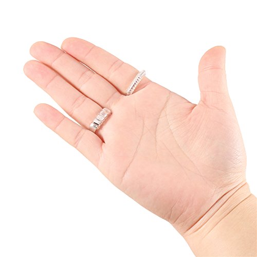 CCINEE Ring Size Adjuster with Jewelry Polishing Cloth Ring Guard Ring Resizer for All Rings, Set of 8