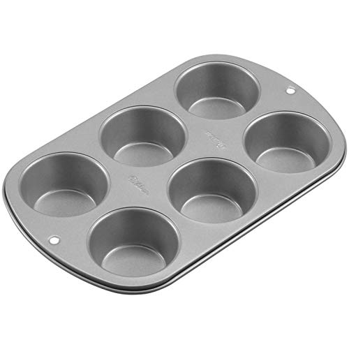 Wilton Recipe Right Muffin Pan, For great Muffins, Cupcakes, Breakfast Potato Egg Cups and so Much More, 6-cups