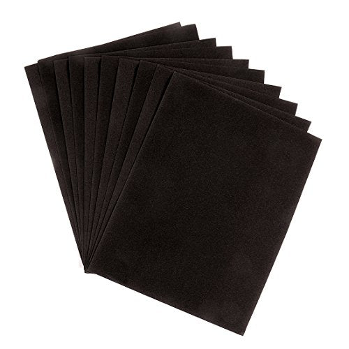 Hygloss Black 10 Sheets Velour Paper
