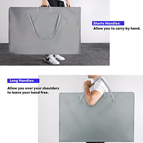 ZKOO Large Size Art Portfolio Tote with Nylon Shoulder, Poster Board Storage Bag, 24"X 36" Student Art Work Portfolio Case…