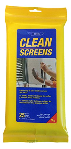 Ettore Clean Screens Wipes Per Pack, 25 Count (Pack of 1), No Color