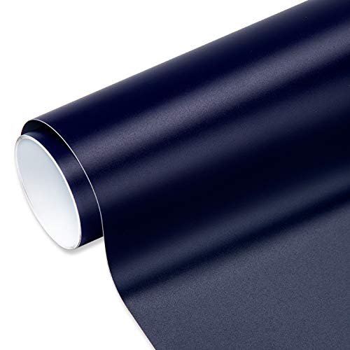 VINYL FROG Matte Navy Blue Permanent Adhesive Vinyl Roll 12"x10ft for Bottle and Glass Decoration