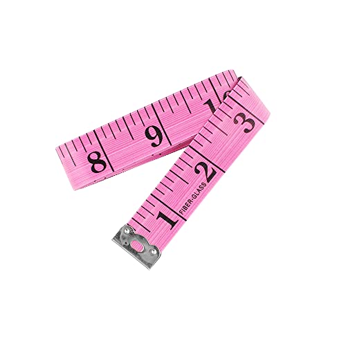 GXJTAPE Soft Tape Measure Double Scale Measuring Tape Body Sewing Flexible Ruler for Weight Loss Medical Body Measurement Sewing Tailor Craft Vinyl Ruler Accurate Dual Scales 150cm/60inch (Red)