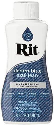 Rit Purpose Liquid Dye, 236ml, Denim Blue