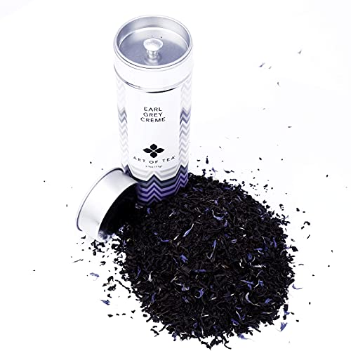 Art of Tea | Organic Earl Grey Creme Tea | 2.5oz Artisan Loose Leaf Tea Tin