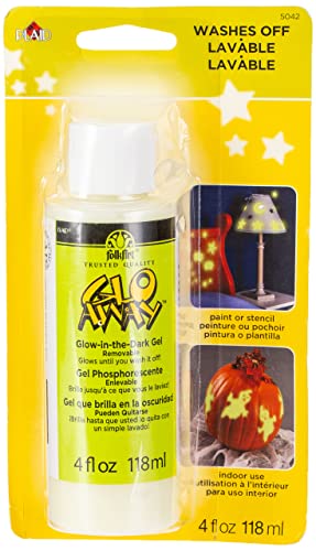 Plaid Glo-Away Washable Acrylic Paint (4-Ounce), 5042 Glow-in-the-Dark