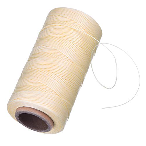 eBoot 260m 150D 1 mm Leather Sewing Waxed Thread Cord for Leather Craft DIY (Beige)