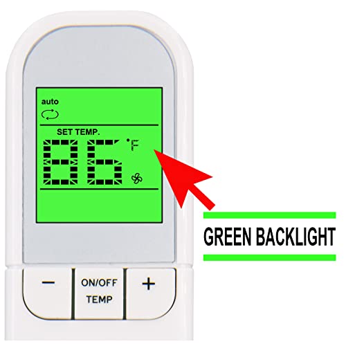 Replacement Remote Control for Midea ComfortStar FrigidaireAC Cooper&Hunter AC Air Conditioner RG36B/BGE RG36F/BGEF RG36A/BGEF-AR3 RG36B/BGCE RG36Y1/BGCEFU2 RG36F1/BGEFU1 RG36B4(B)/BGE RG36B2/BGEF