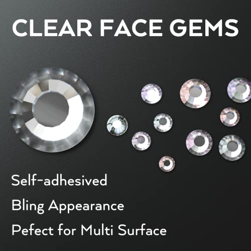 Rhinestone Stickers 4125 PCS, Nicpro Self Adhesive Face Gems Stick on Body Jewels Bling Decal Crystal in 3 Size 3 Clear Colors, 25 Embellishments Sheet for Decorations, Art, Crafts Nail Hair Makeup