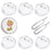 18 Pack Button Badge 2.55inch with Removal Tool Eject Pin, Clear Plastic Craft Button with Pin for DIY Crafts, Children's Craft Activities, Team Mark of Outdoor and Souvenir Appliques