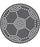 Rhinestone Genie Soccer Ball 5" Magnetic Rhinestone Template, Black
