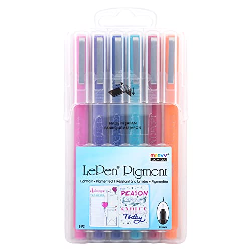 Uchida Le Pen Pigment, Jewel Colors, 1 Count, Pack of 1