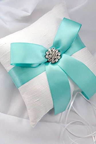 Ribest 3/8 inch 50 Yards Solid Double Face Satin Ribbon Per Roll for DIY Hair Accessories Scrapbooking Gift Packaging Party Decoration Wedding Flowers Aqua