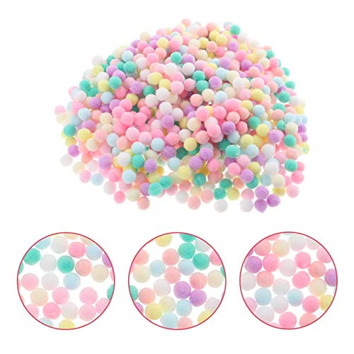 Ciieeo Jewelry Accessories 1 Bag of Pompom Balls Craft Pom Pom Balls Colorful Pompoms for DIY Craft Project Knitting Hat Accessories for Hats Shoes Scarves Bags Keychains Hat Pom Poms