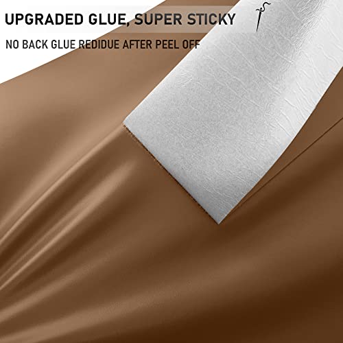 Self Adhesive Leather Repair Tape Kit, 4"x 63" Leather Repair Patch for Furniture, Leather Repair Patch for Car seat, Sofas, Couch, Boat Seat（Russet Brown）