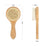 Natemia Wooden Baby Hair Brush Set for Newborns & Toddlers - Natural Soft Bristles - Ideal for Cradle Cap - Perfect Baby Registry Gift